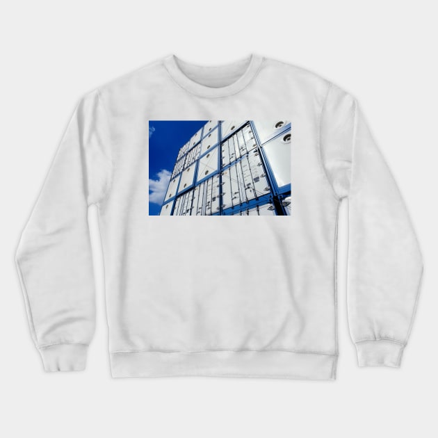 Cargo containers (T605/0102) Crewneck Sweatshirt by SciencePhoto